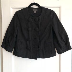 Banana Republic Black Blazer Linen Blend Jacket